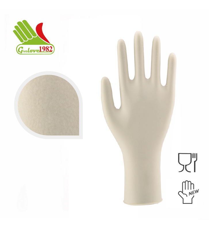 白色无衬里家用手套