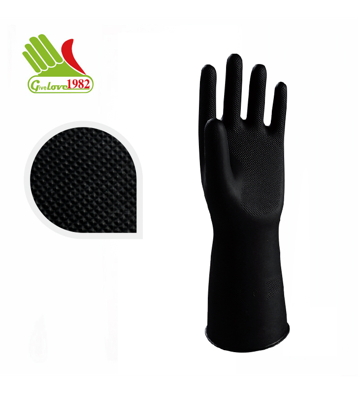 1102 EFL-21mil黑色氯丁工业手套