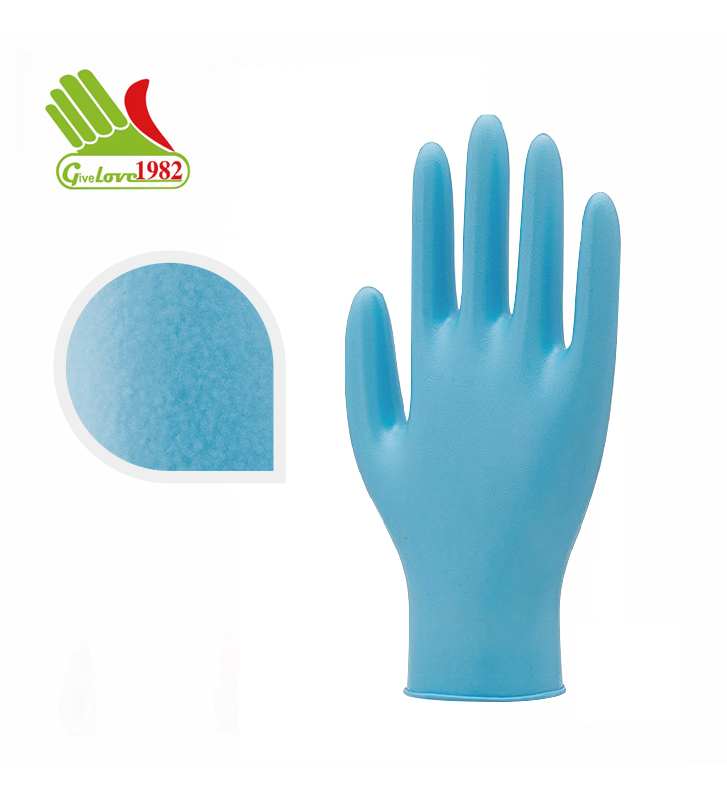 蓝色丁腈检查手套